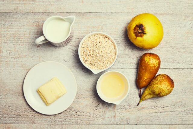 Einfacher Birnen-Apfel Crumble - Marktschwärmer | BZZZ! Das Blog